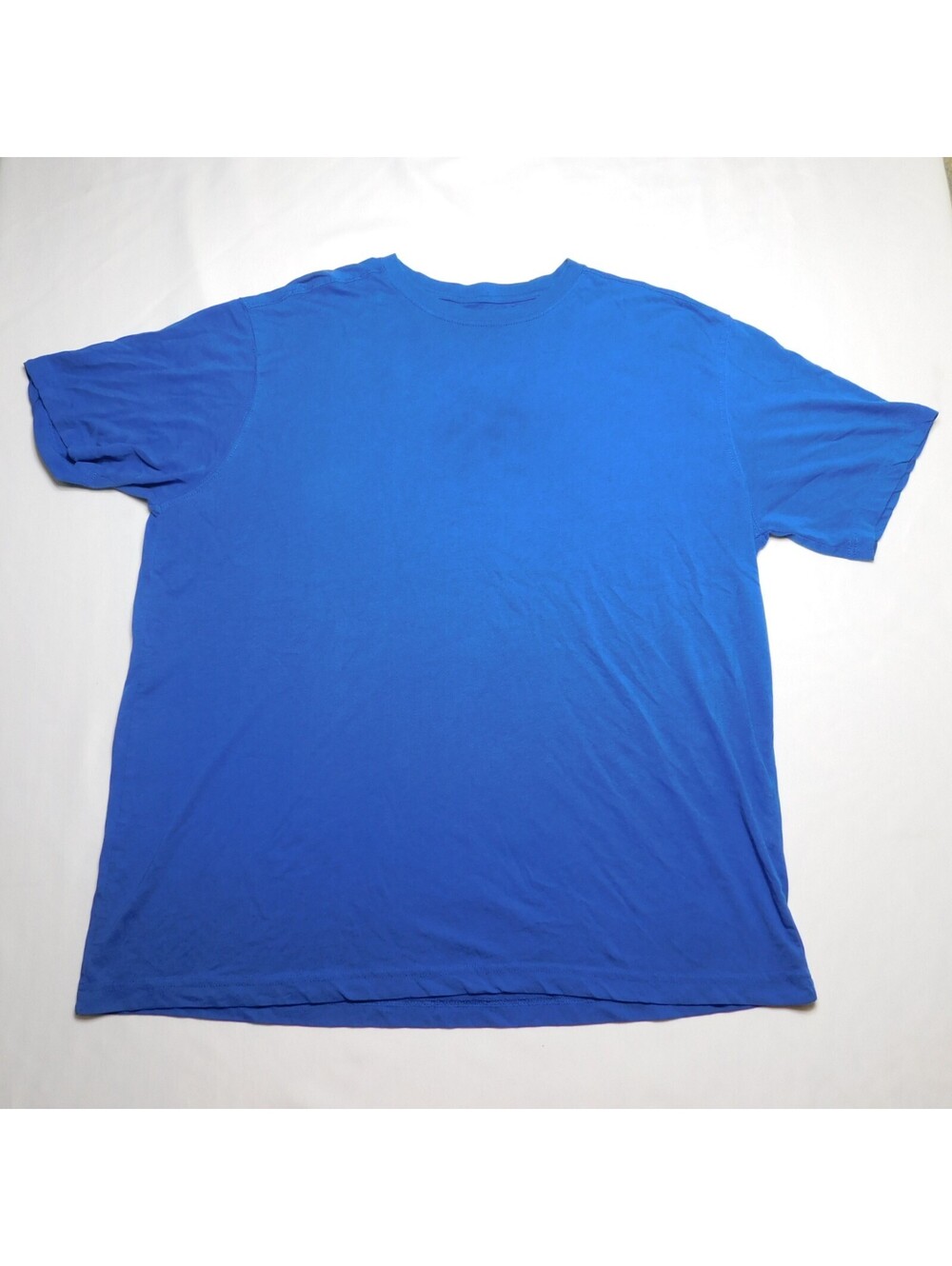 Blue Mountain Shirt Mens XL Royal Blue Short Sleeve Blank Crewneck T-Shirt Casua